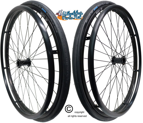 SET of 2, 24" (540mm) 36 Spoke Rim With Schwalbe RightRun Tire & Air Tube